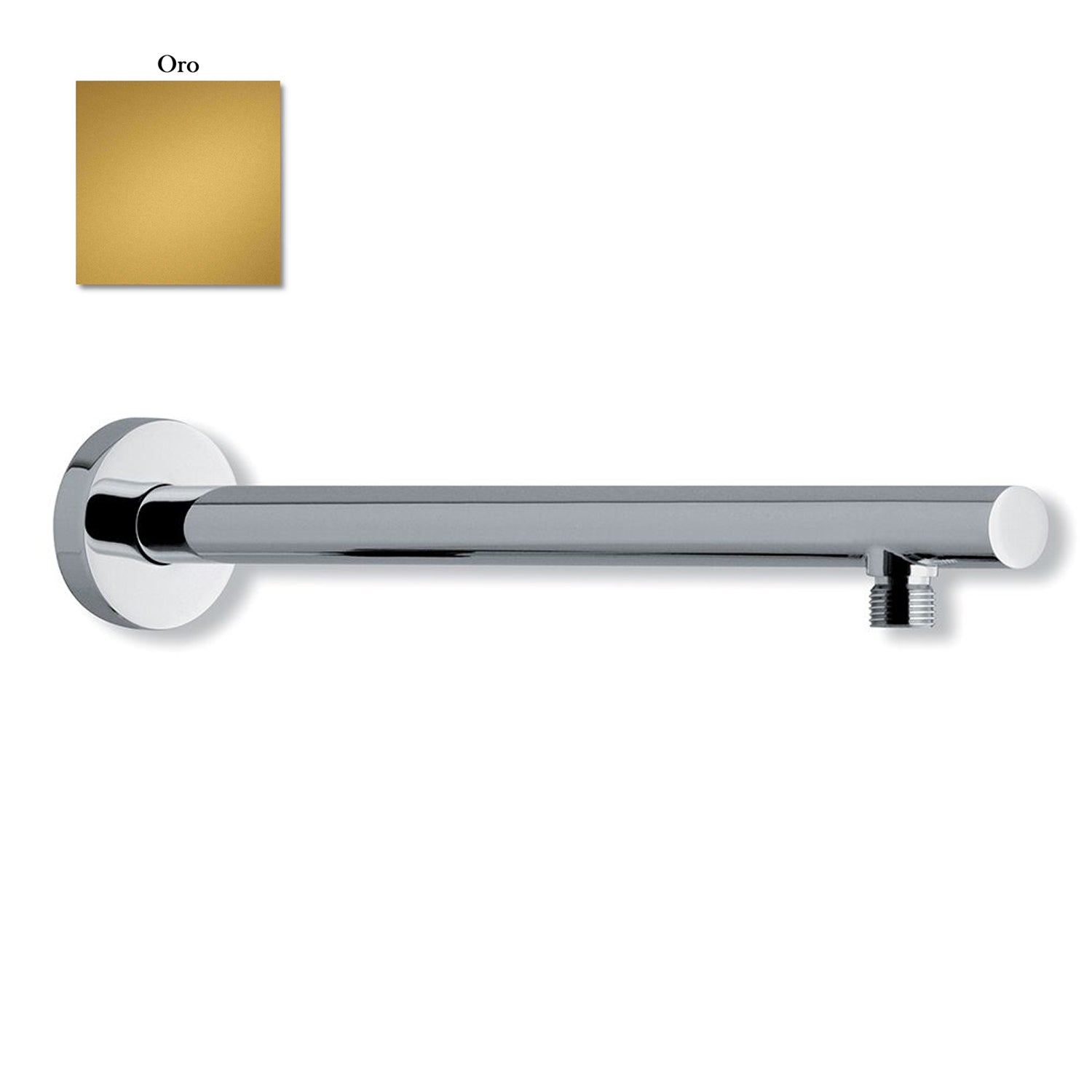 Braccio doccia lusso tondo diametro 25mm oro