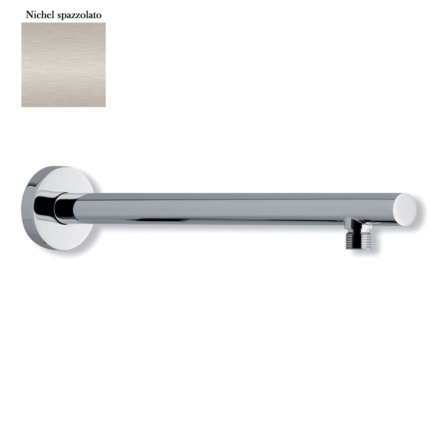 Braccio doccia lusso tondo diametro 25mm nichel