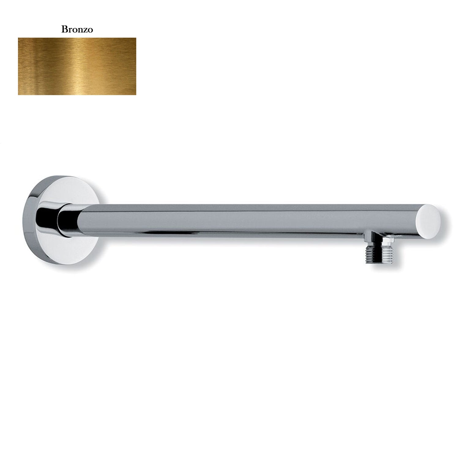 Braccio doccia lusso tondo diametro 25mm bronzo