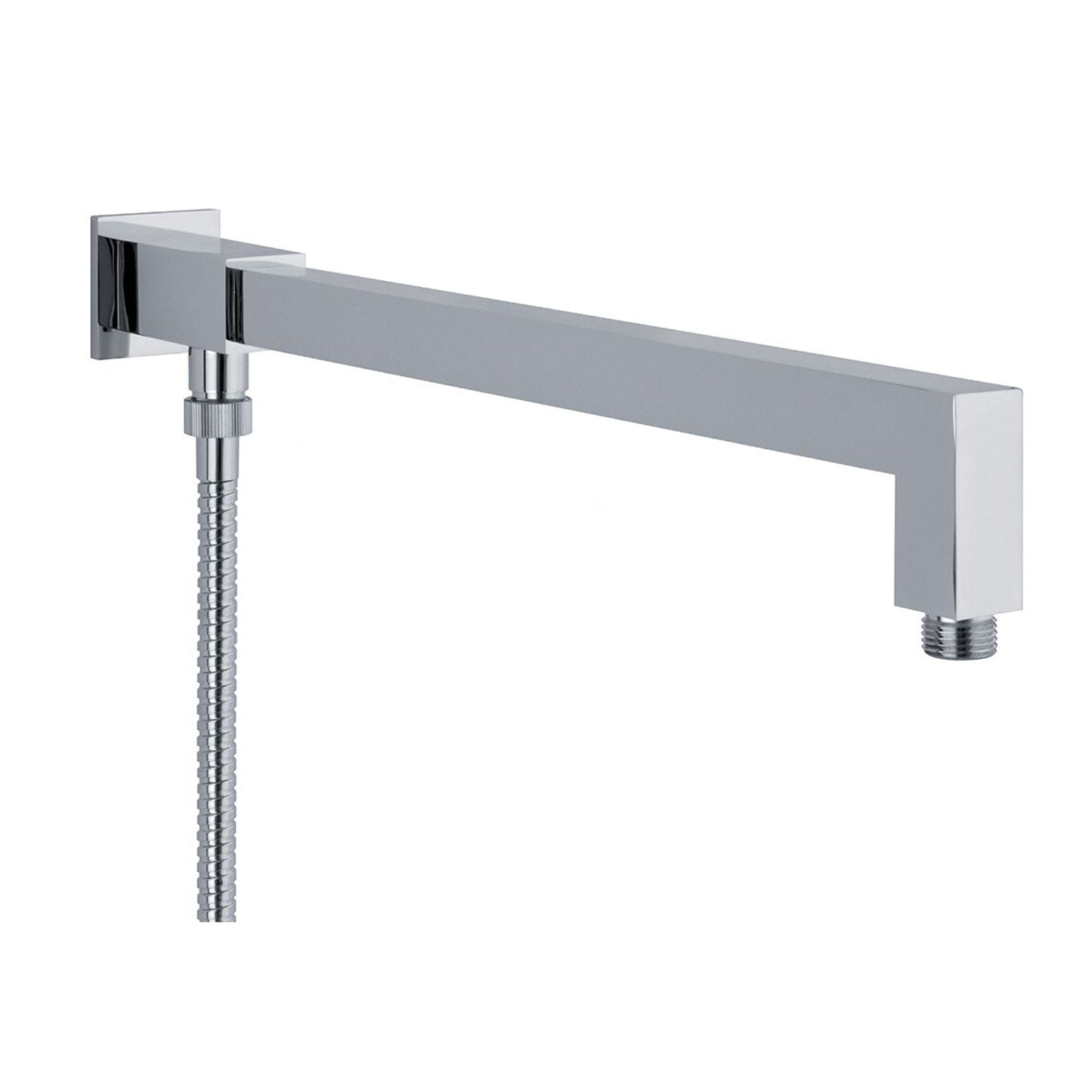 Braccio doccia 25x25mm con deviatore in ottone