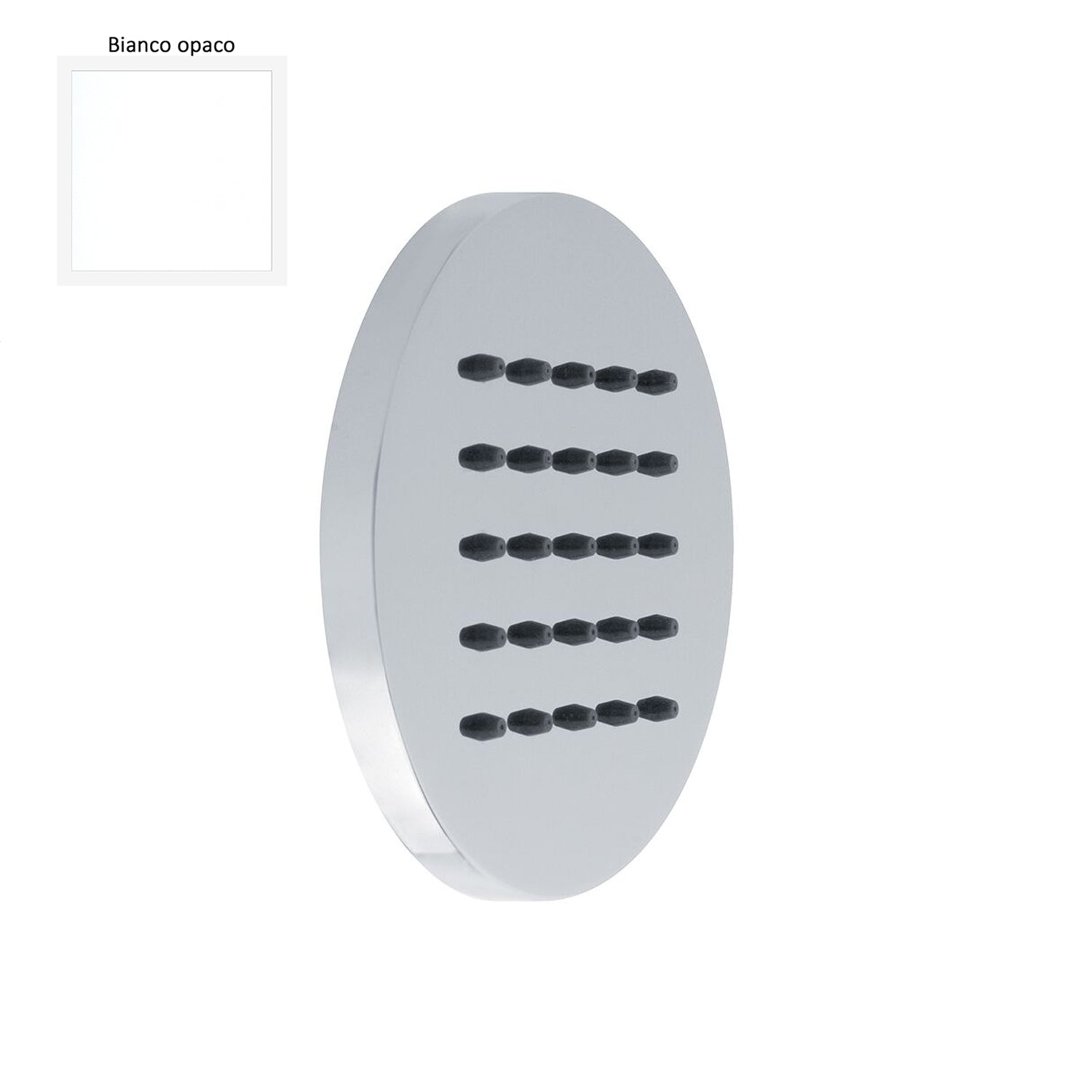 Soffione body jet a parete 100mm in ottone bianco