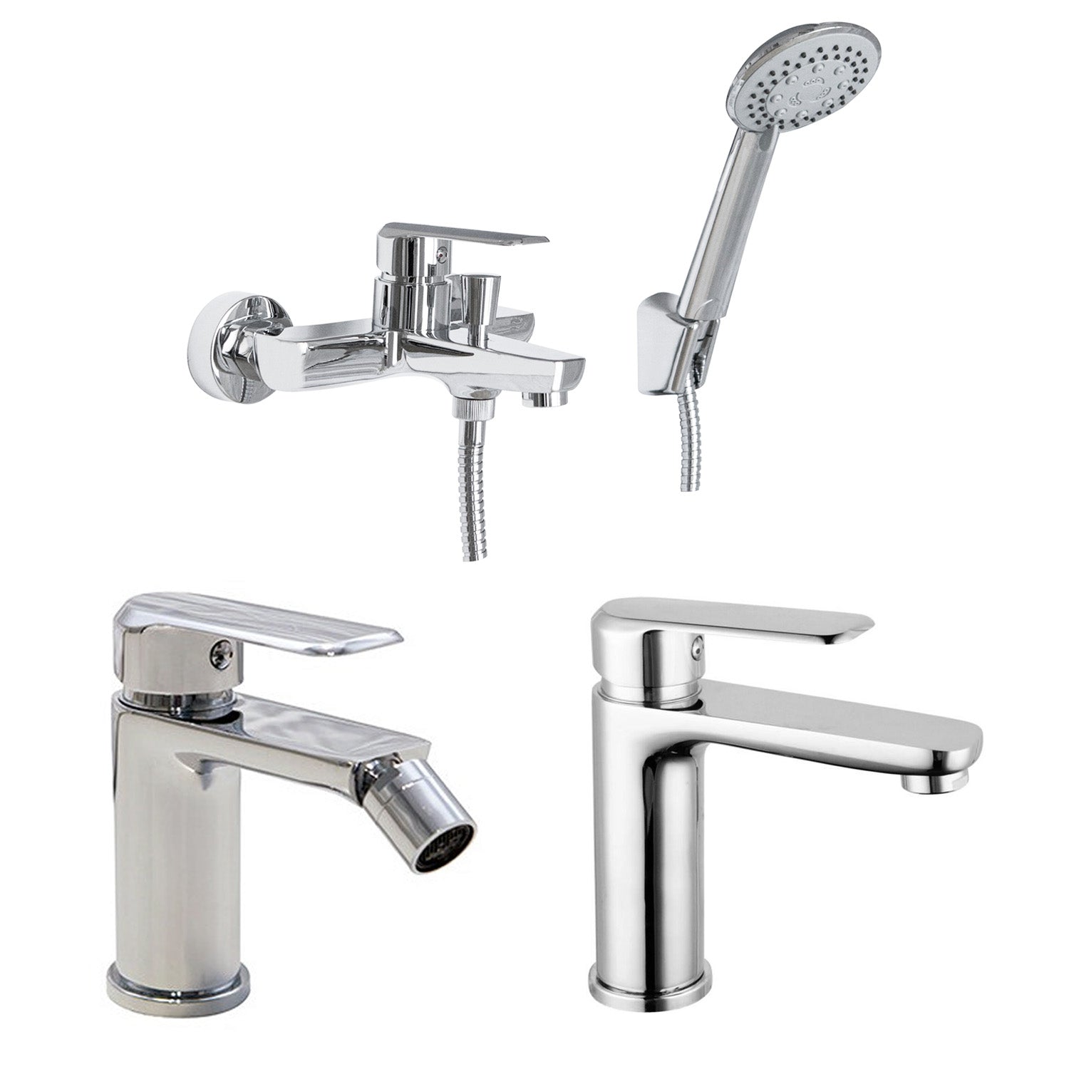 Composizione di miscelatori per lavabo