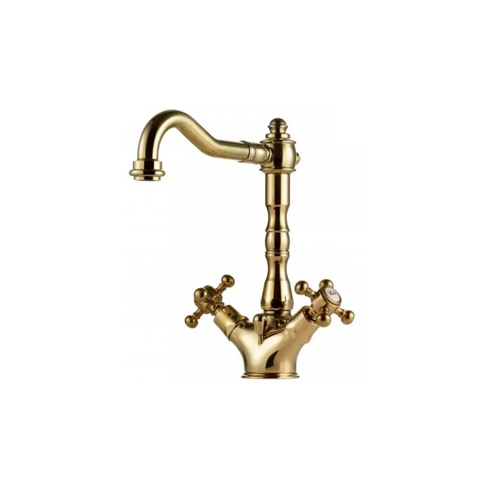 Gruppo monoforo lavabo serie Belinda modello FBLV075BR bronzo Paffoni