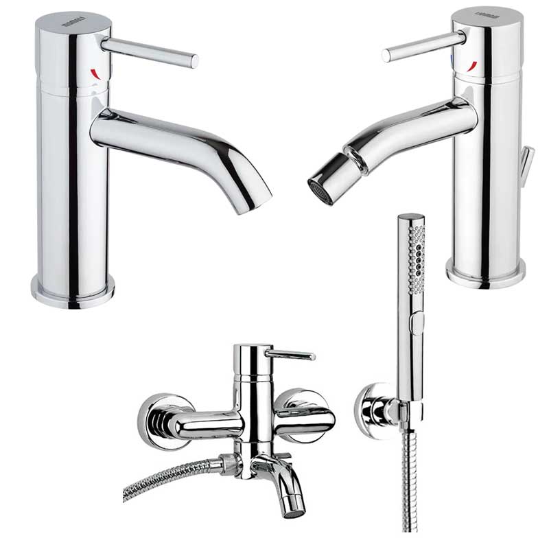 Set di Rubinetti Vasca con Set Doccia