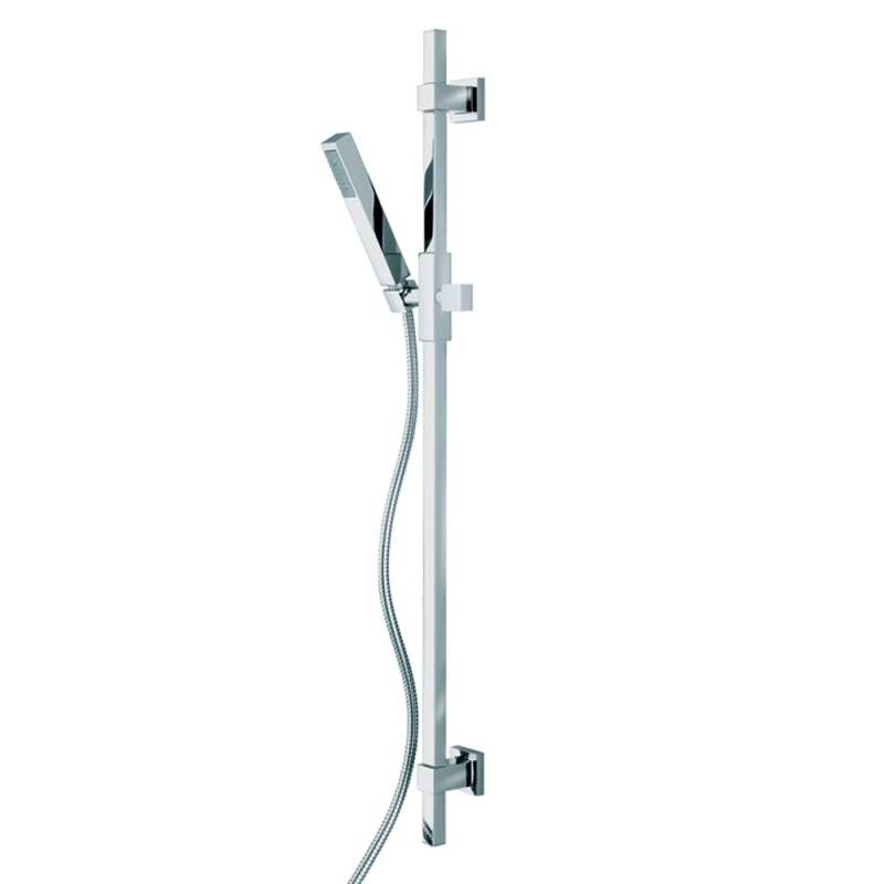 Bossini set doccia saliscendi squadrato con doccetta Cube D91001