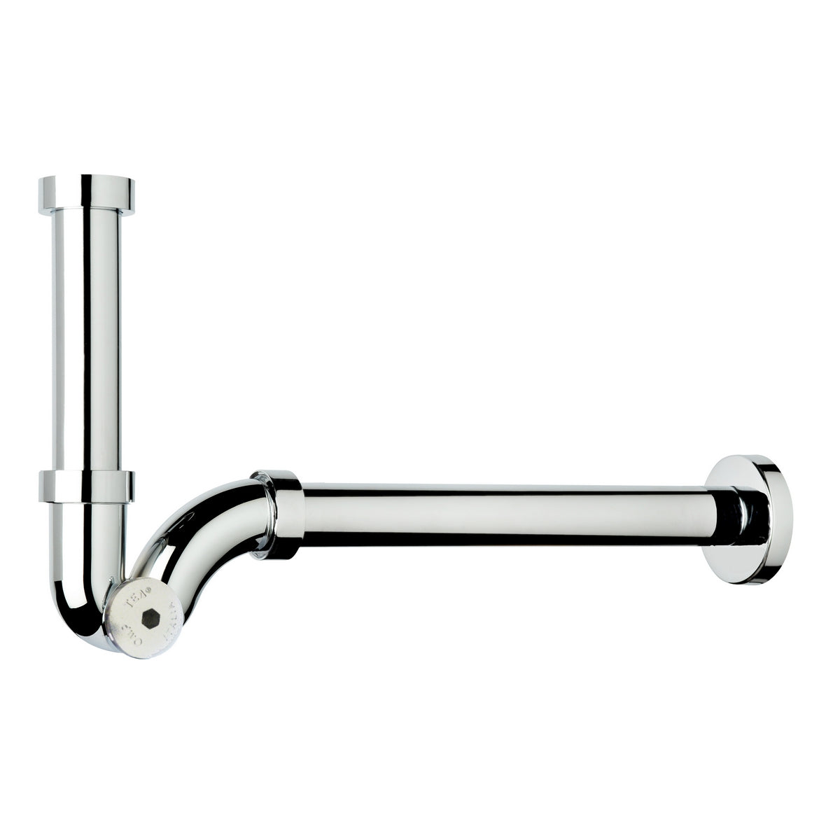 Sifone in ABS per lavabo e bidet con portata maggiorata - Cromo