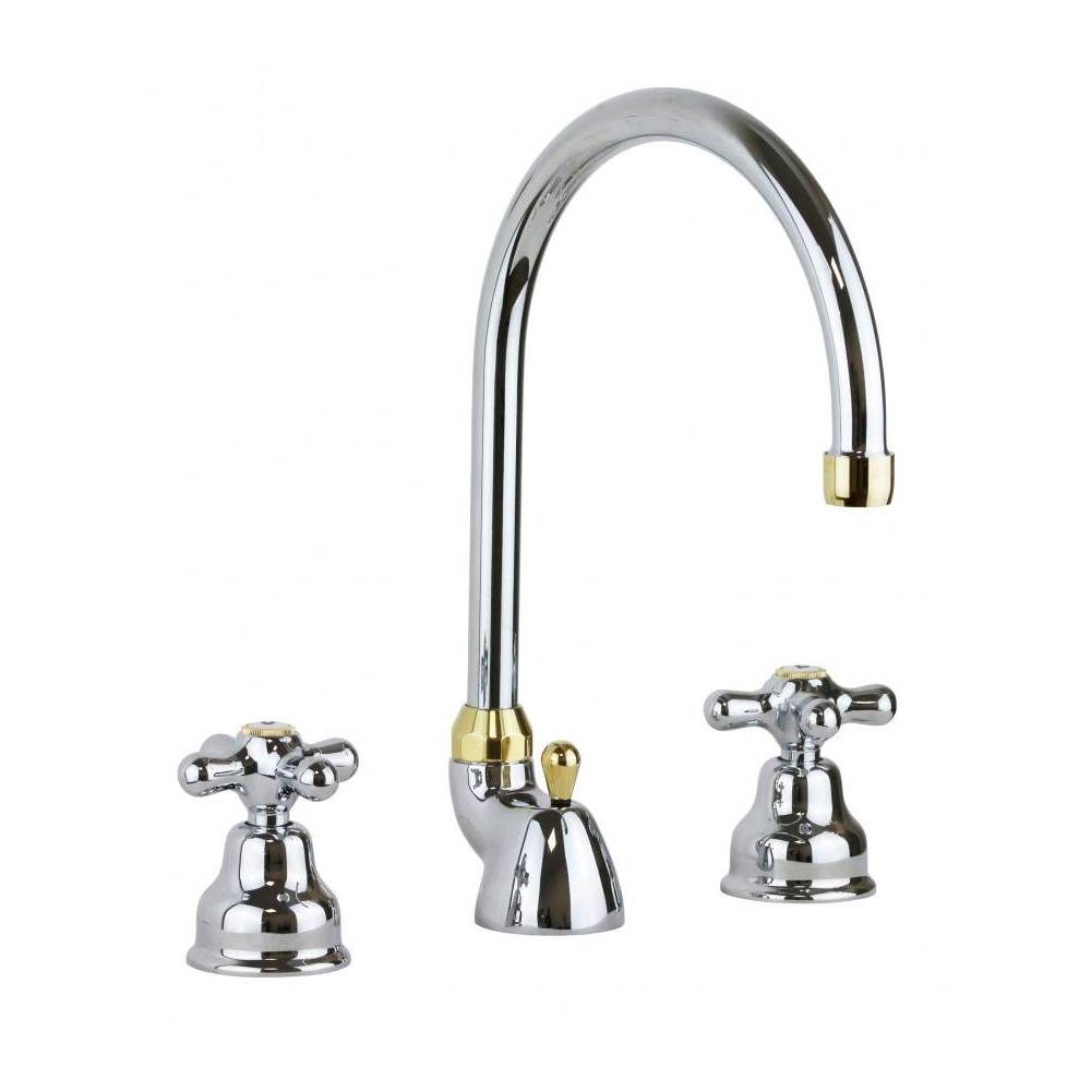 Rubinetto lavabo con canna orientabile serie Iris modello IRV057CO cromato oro Paffoni