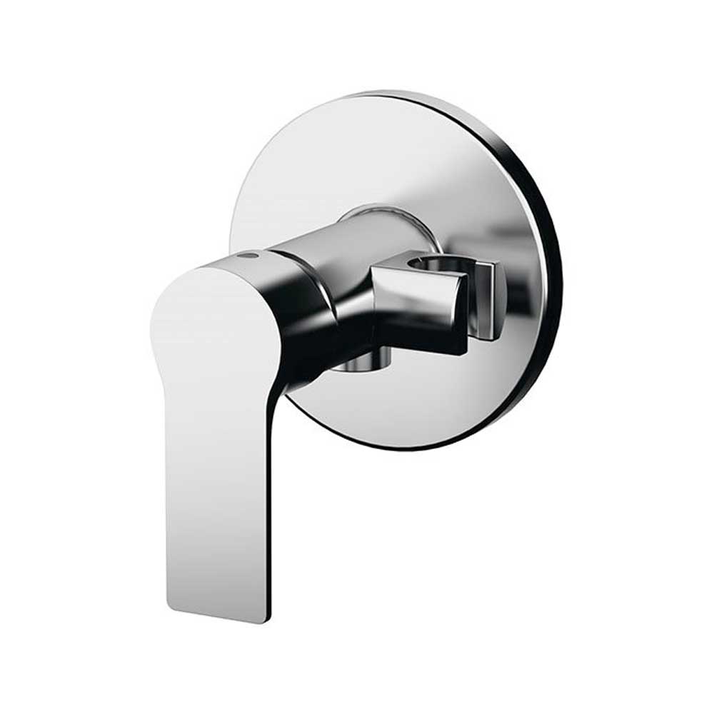 Miscelatore incasso per shut-off su piastra in ottone cromato Energy di Remer Rubinetterie
