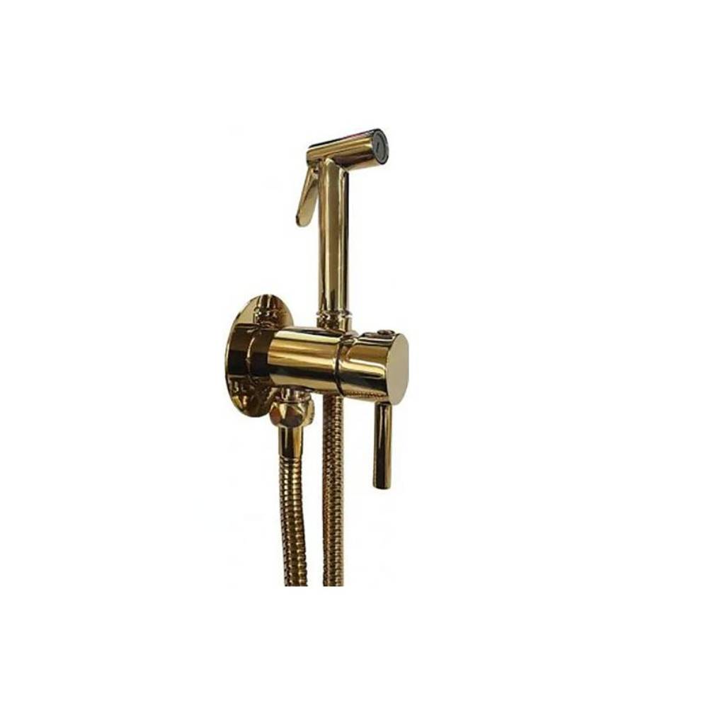 Set bidet con doccetta tondo e Flessibile Tweet Round modello ZDUP110HG oro Paffoni