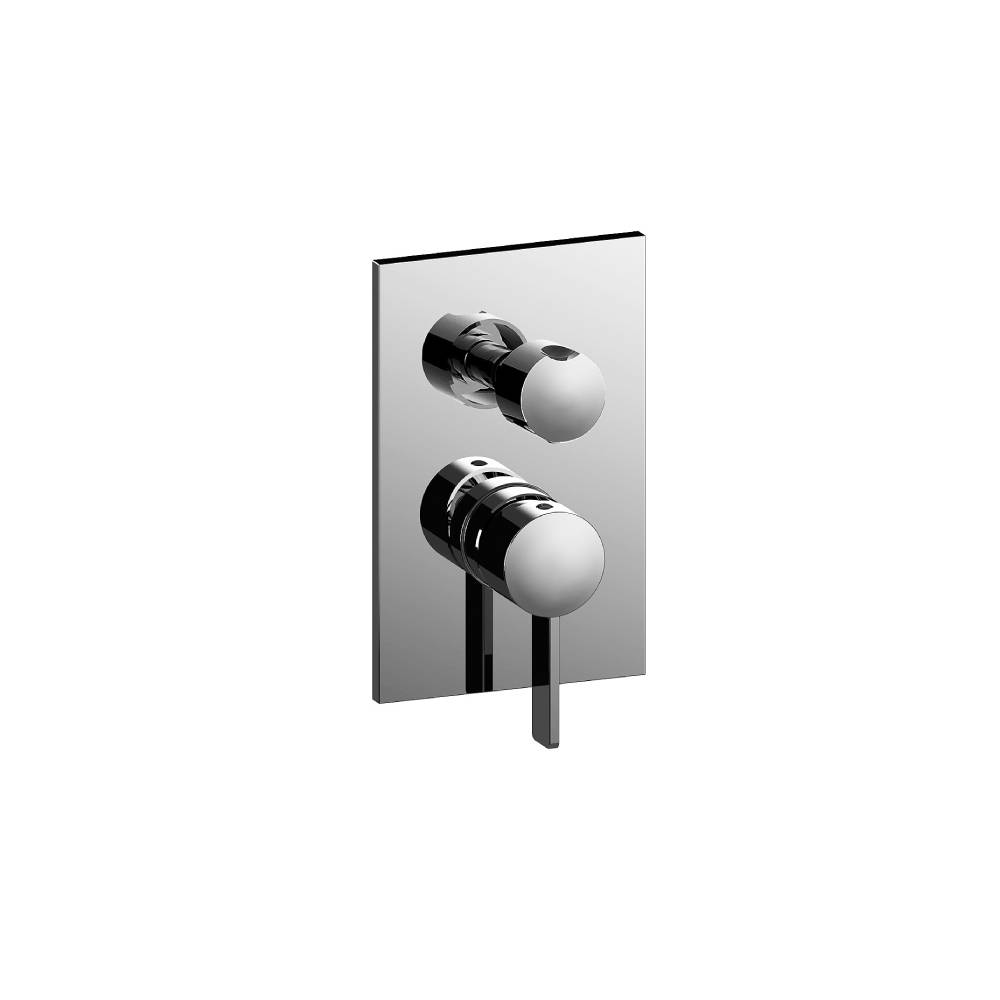 Miscelatore doccia con piastra in acciaio inox serie Rock modello RO018ST/M Steel looking Paffoni
