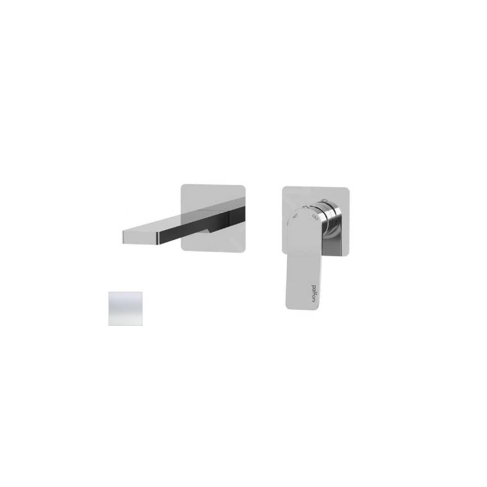 Miscelatore doccia ad incasso serie Tilt modello TI104BO70 a 2 fori colore bianco opaco Paffoni