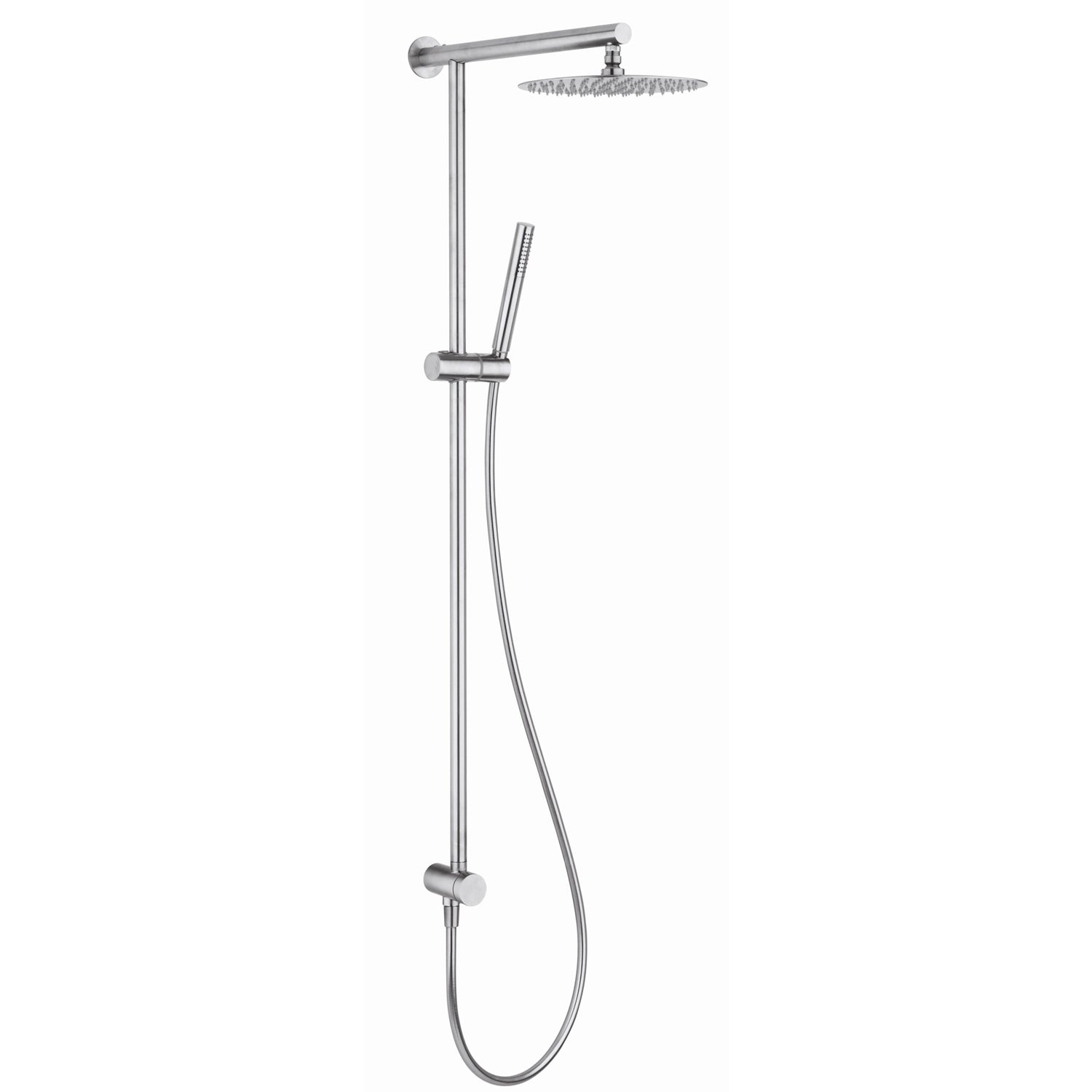 Colonna doccia in acciaio Inox Satinato con deviatore modello Wellness di Tubico