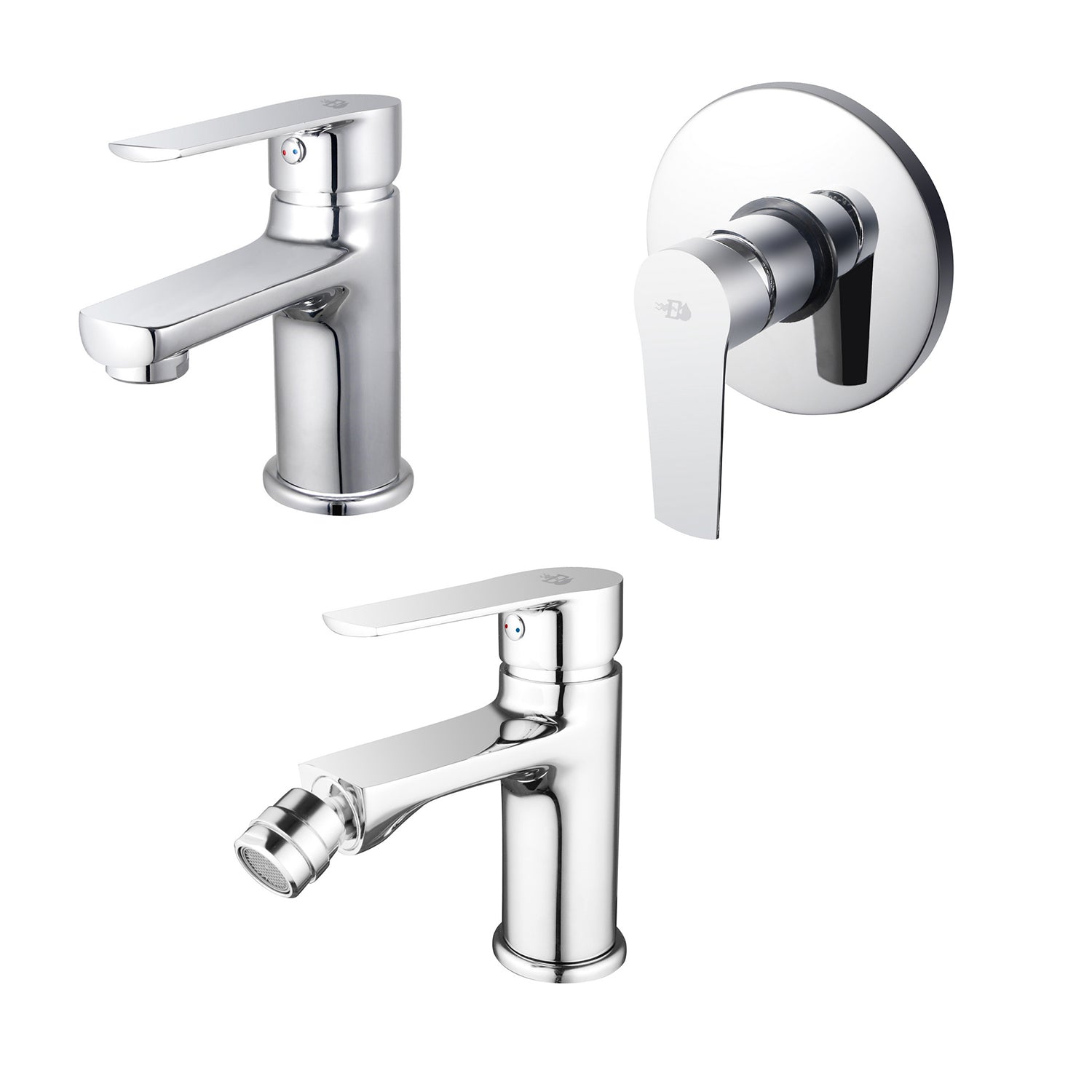 Kit rubinetteria lavabo con piletta di scarico