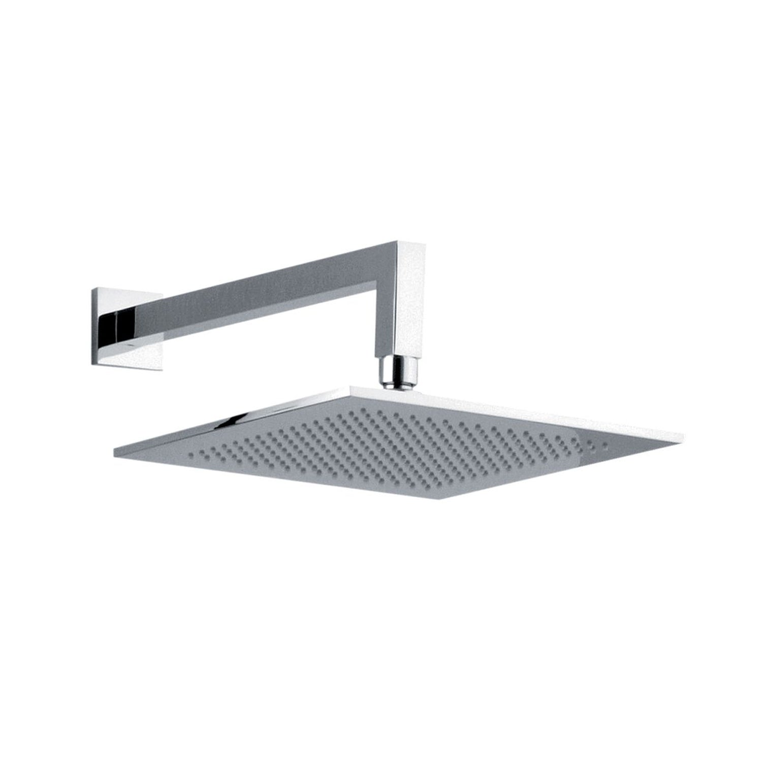 Set soffione quadro Parigi 25cm e braccio doccia 40cm