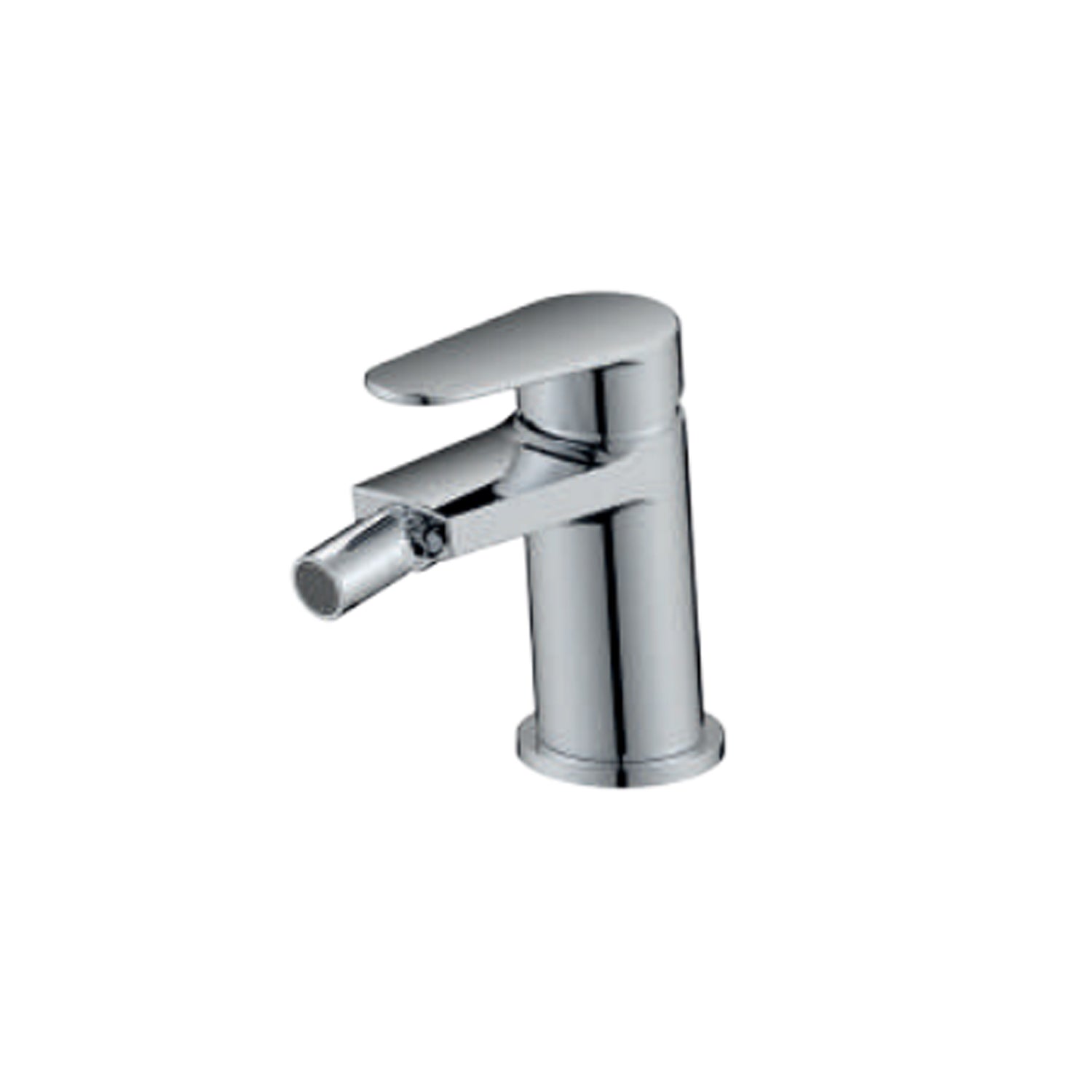 Miscelatore monocomando inclinato bidet con scarico RubiFlux serie Ampra - Cromo