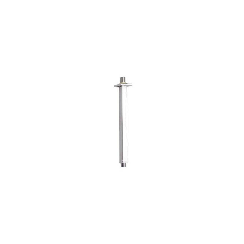 Braccio doccia a soffitto quadro 30 cm Rubinetterie Mariani in ottone cromato