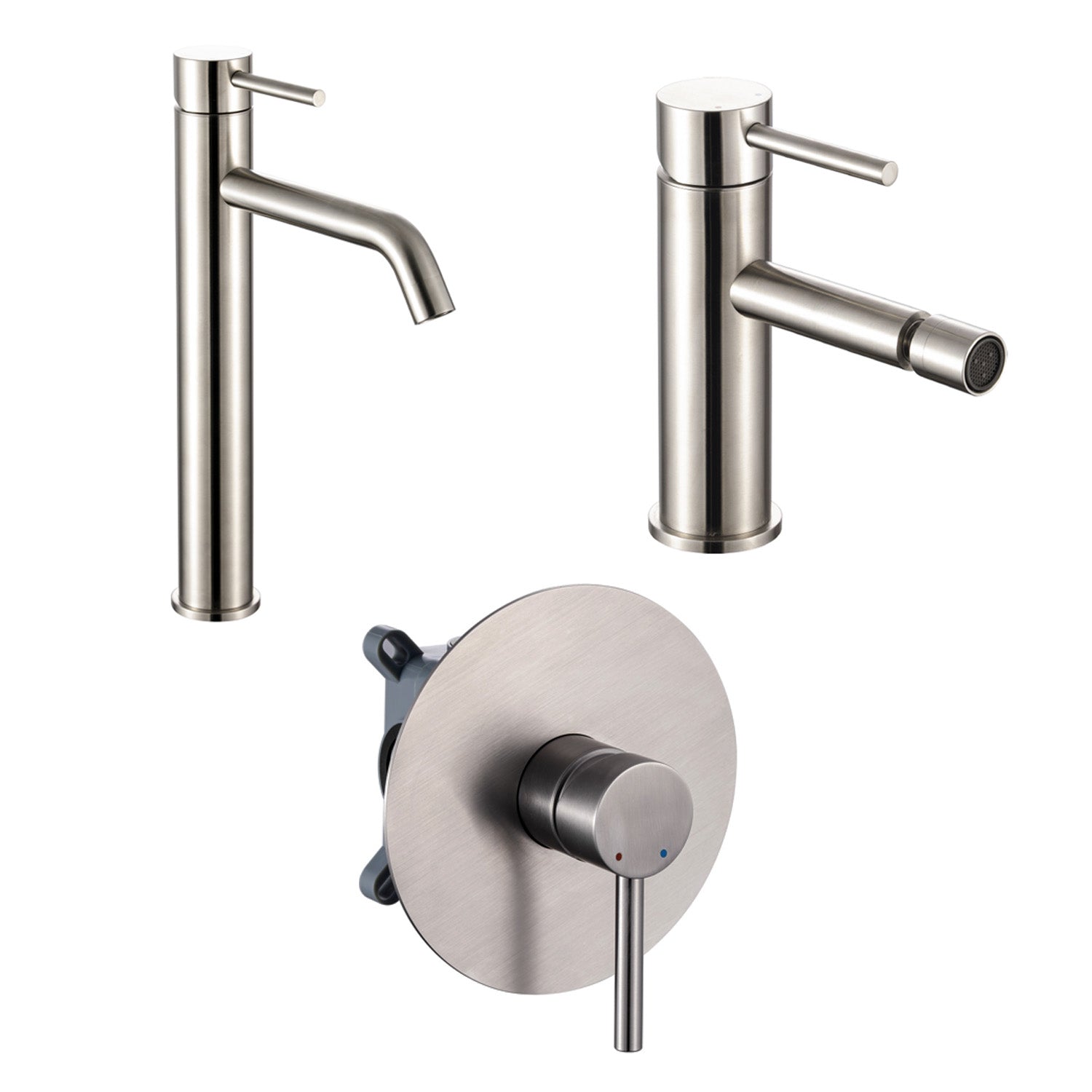 Composizione di miscelatori per lavabo alto