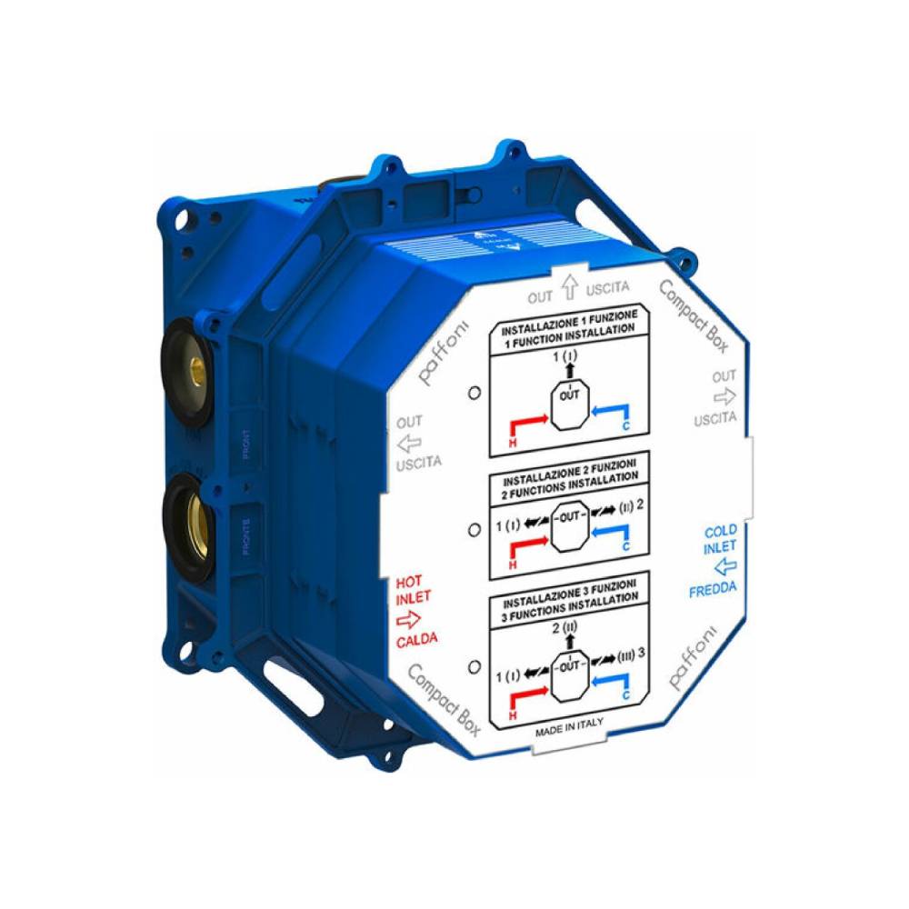 Set incasso universale per miscelatori doccia serie Compact Box modello CPBOX001 Paffoni