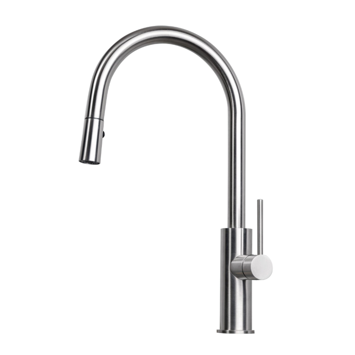 Miscelatore cucina in acciaio Inox 316L Satinato con doccetta estraibile modello Kitchen di Tubico