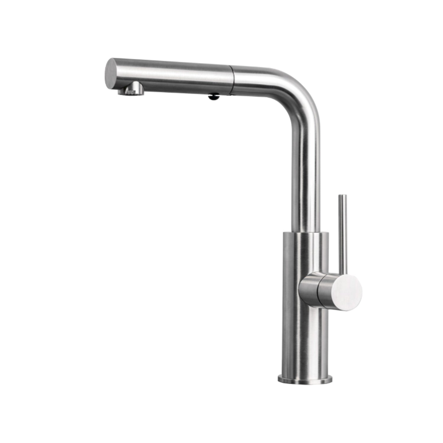 Miscelatore cucina in acciaio Inox 316L Satinato con doccetta estraibile modello Kitchen di Tubico