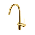 Miscelatore Lavello Monoforo in ottone rifinitura Honey Gold Paffoni Light Exclusive Edition