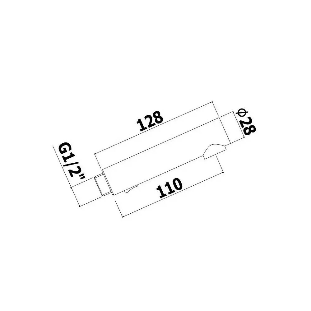 Doccetta 2 Getti in ABS modello ZDOC107CR Cromo Paffoni