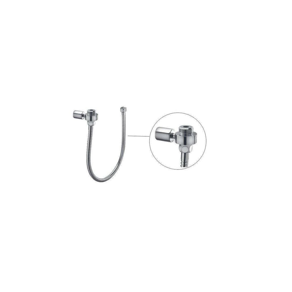 Supporto a muro Tondo con flessibile in PVC argento Paffoni - Cromato
