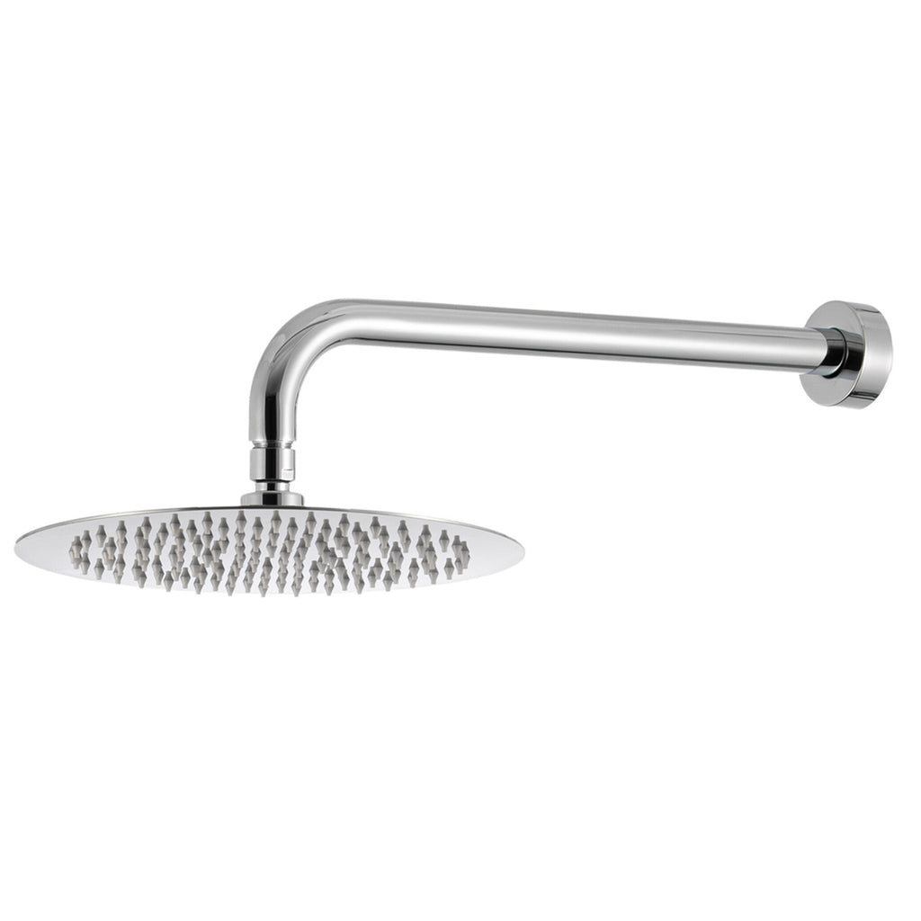 Kit doccia con incasso a una via e soffione tondo 250 mm in ottone cromato Ottomix
