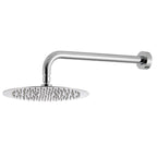 Kit doccia con incasso a una via e soffione tondo 250 mm in ottone cromato Ottomix