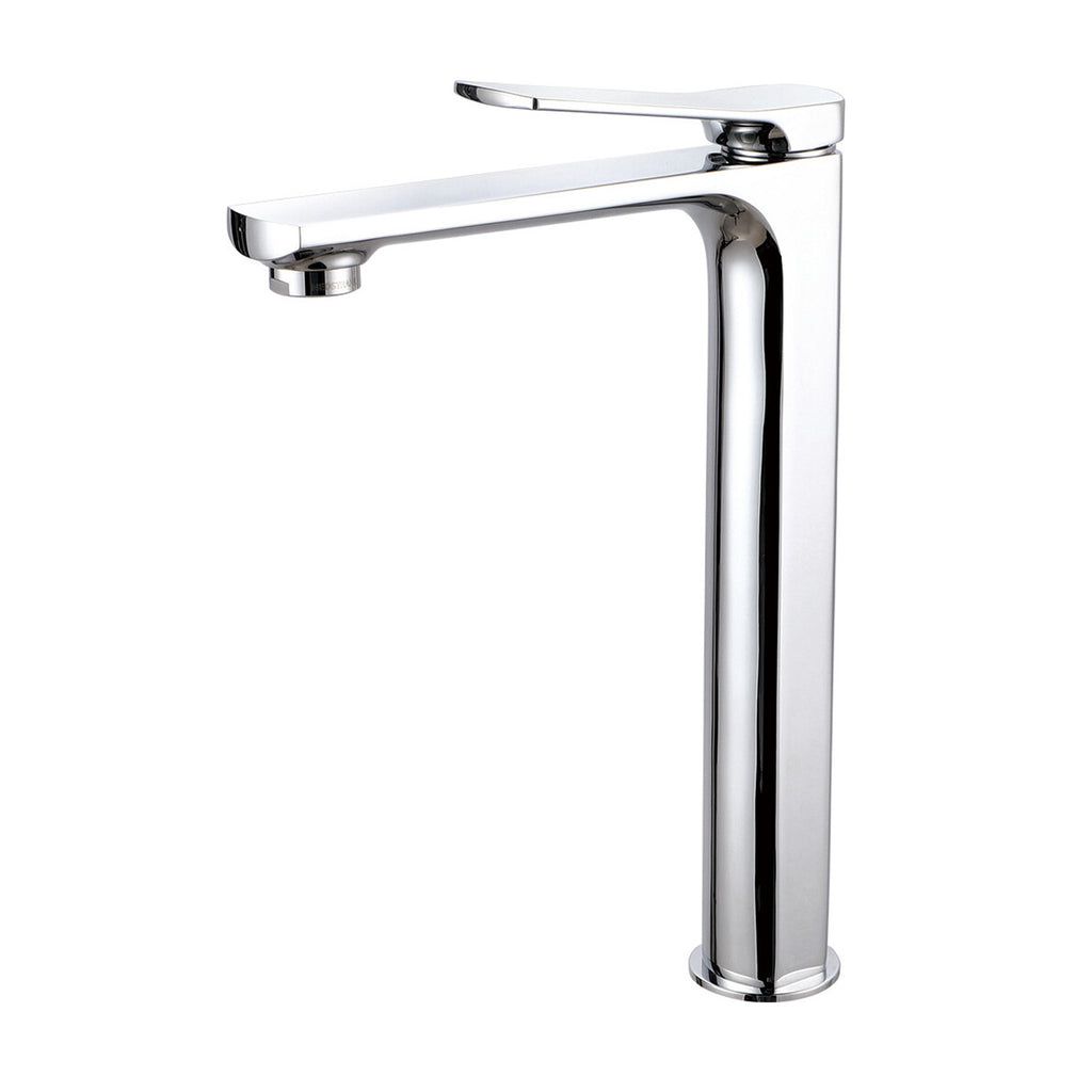 Miscelatore lavabo alto serie Lumix in ottone cromato