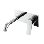 Coppia di miscelatori per lavabo incasso con easy box e bidet serie Lumix in ottone cromato