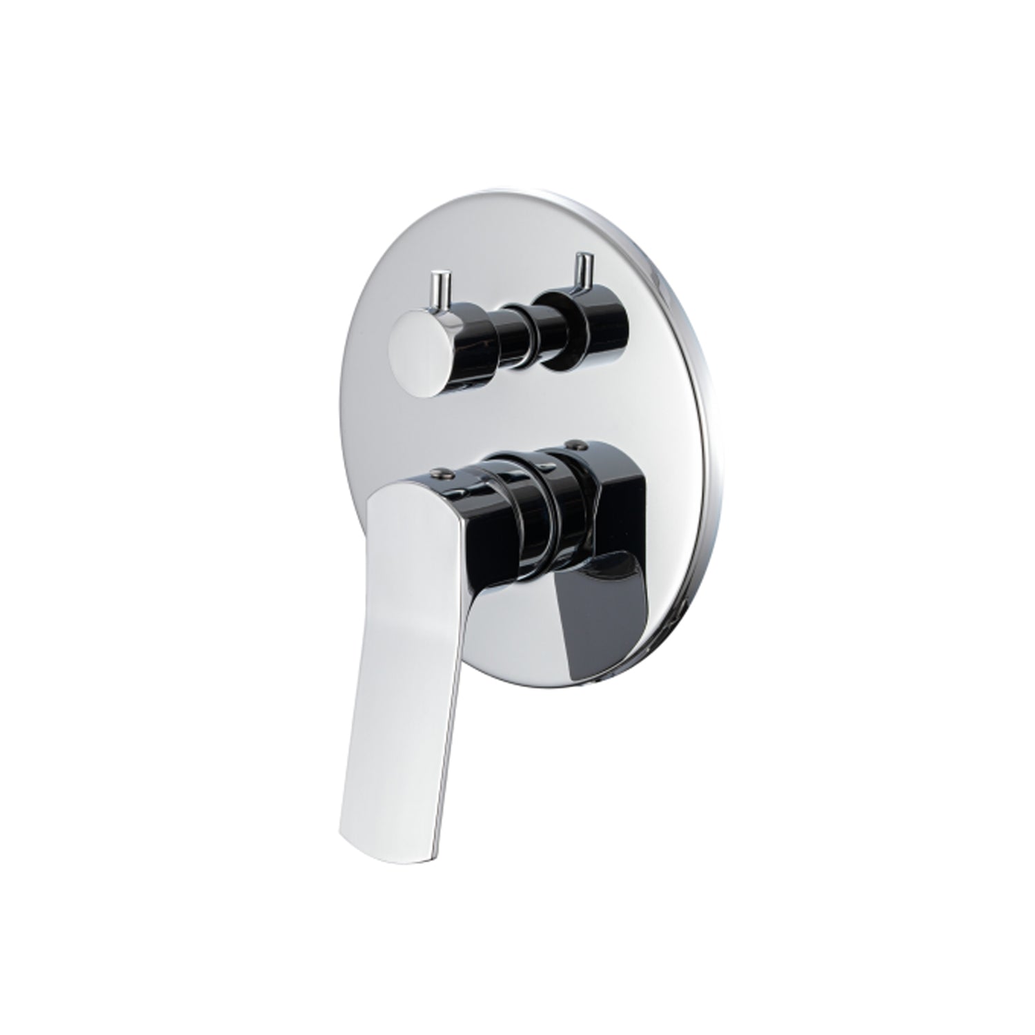 Miscelatore doccia incasso 2 vie Lumix in ottone cromato