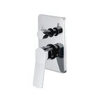Miscelatore doccia incasso 2 vie squadrato Lumix in ottone cromato