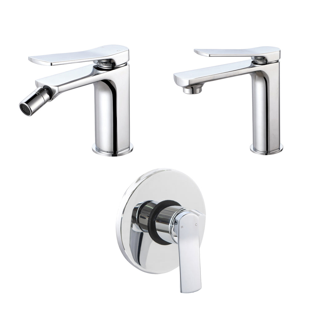 Composizione di miscelatori per lavabo