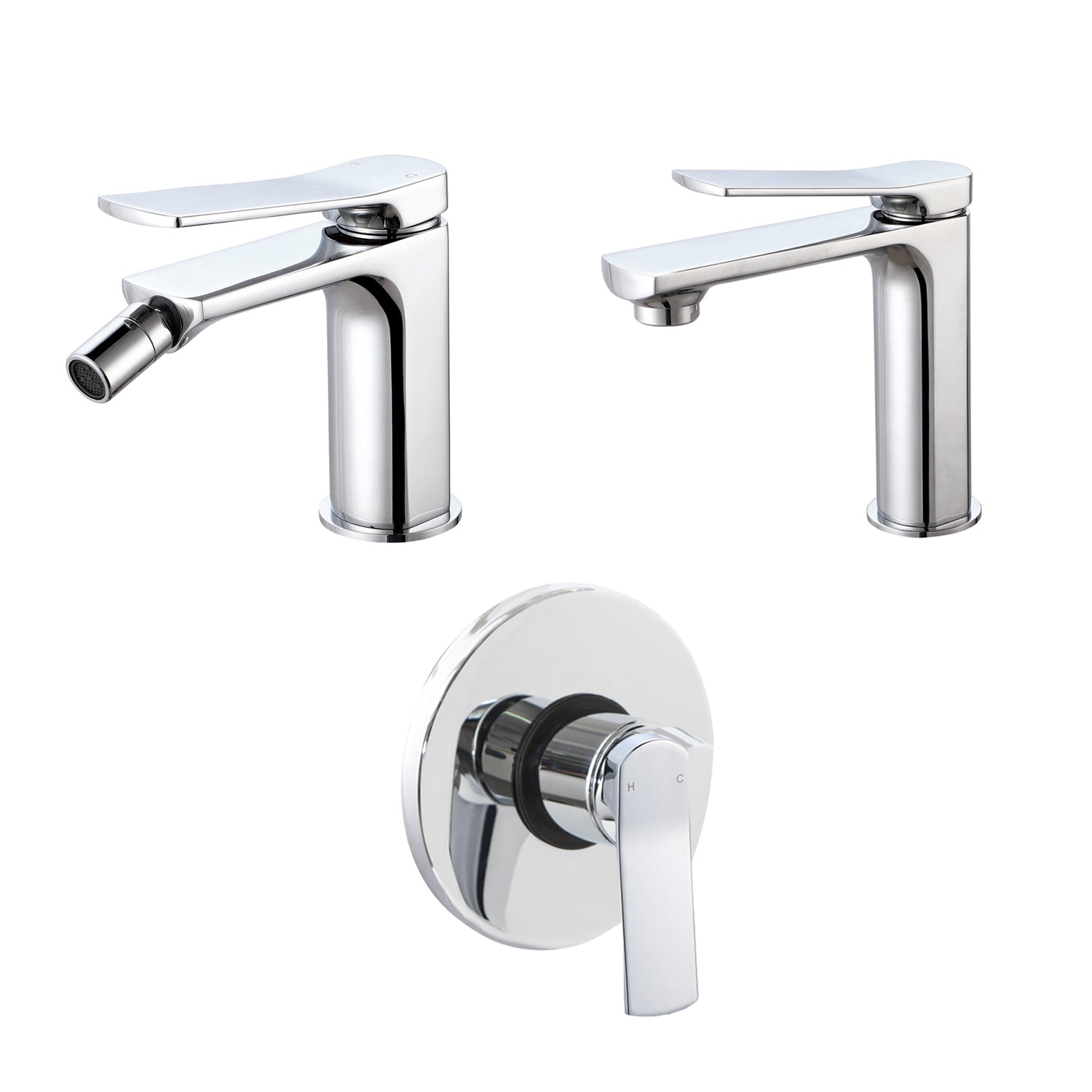 Composizione di miscelatori per lavabo
