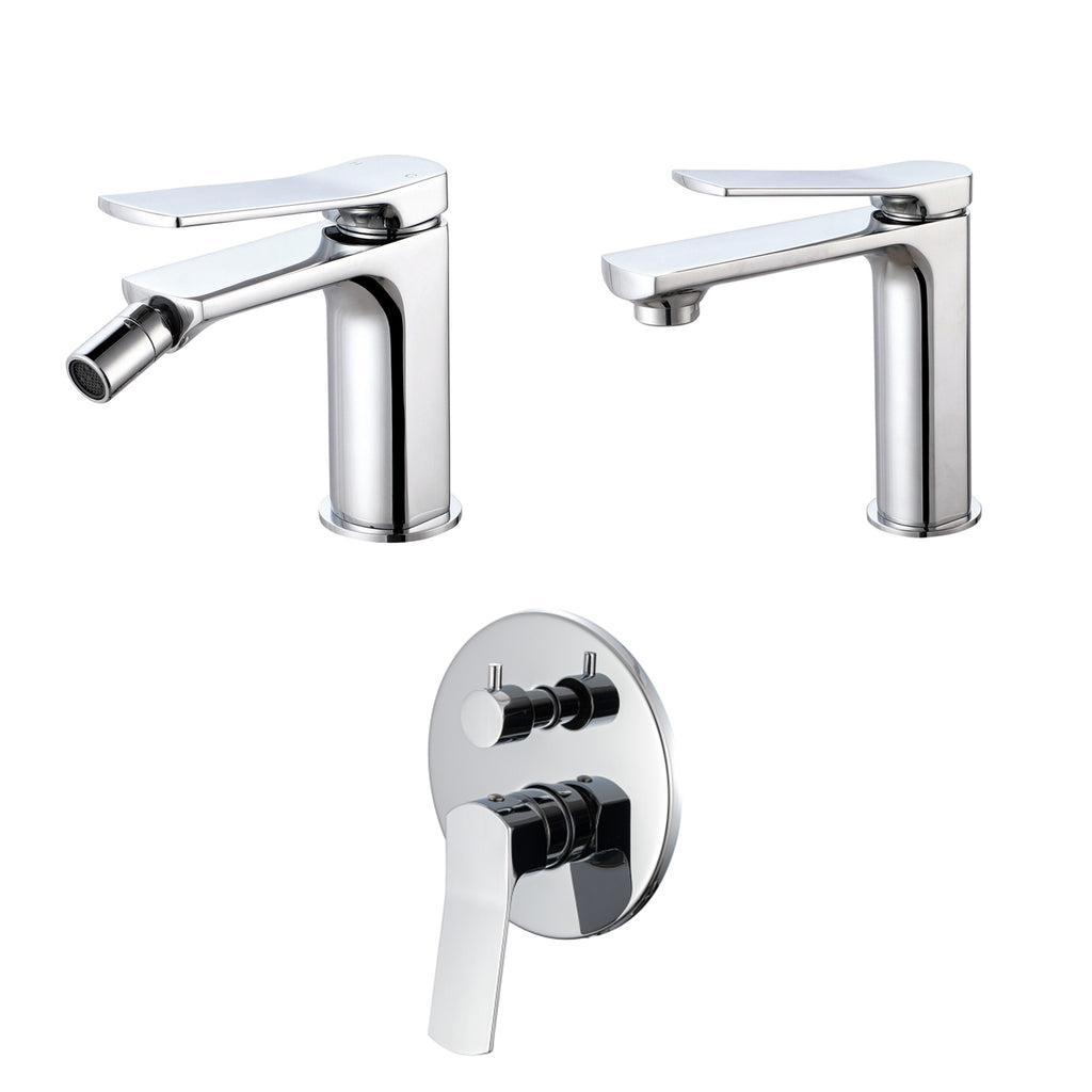 Composizione di miscelatori per lavabo