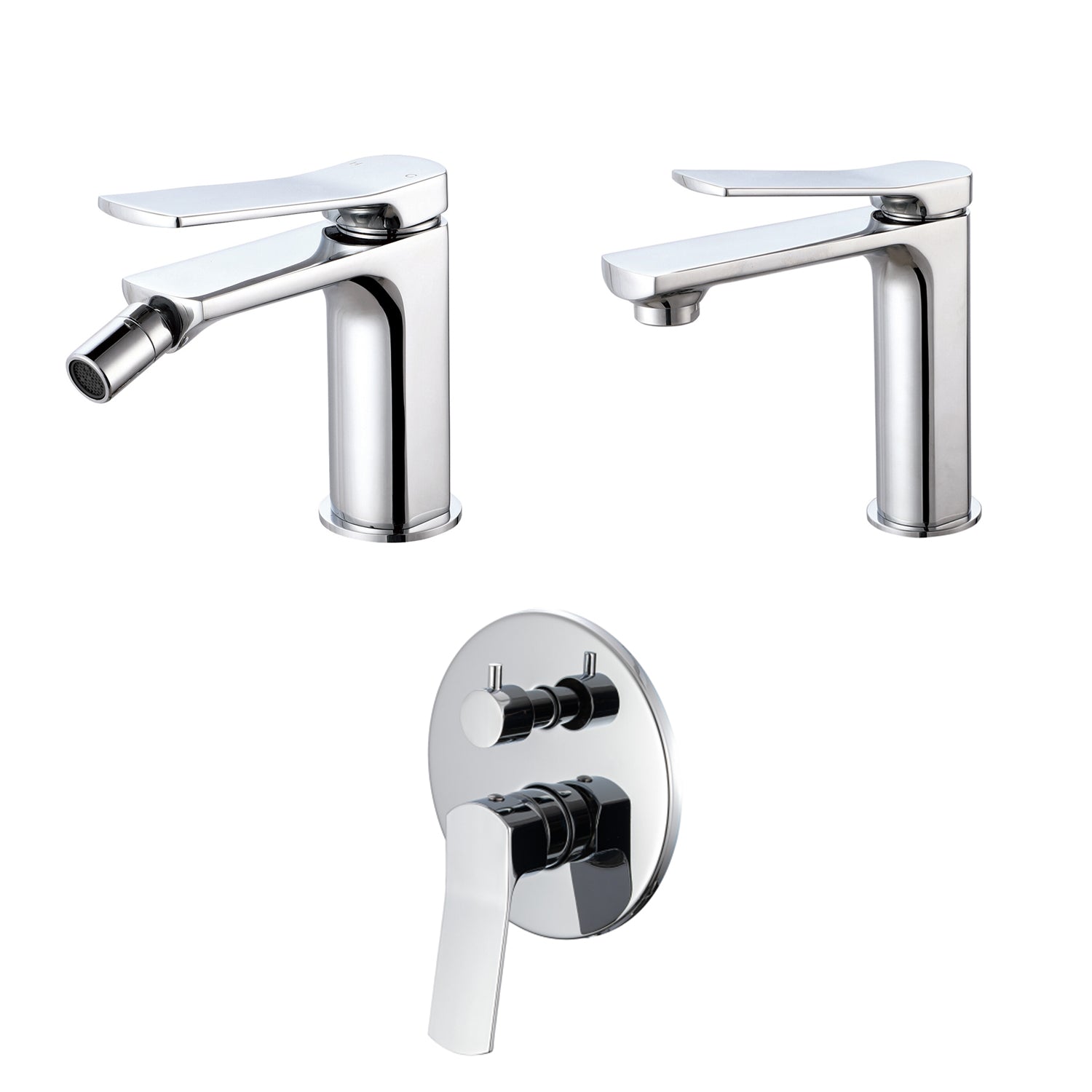Composizione di miscelatori per lavabo
