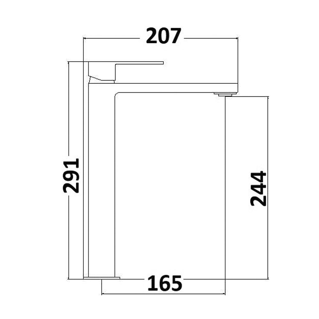 Composizione di miscelatori per lavabo alto