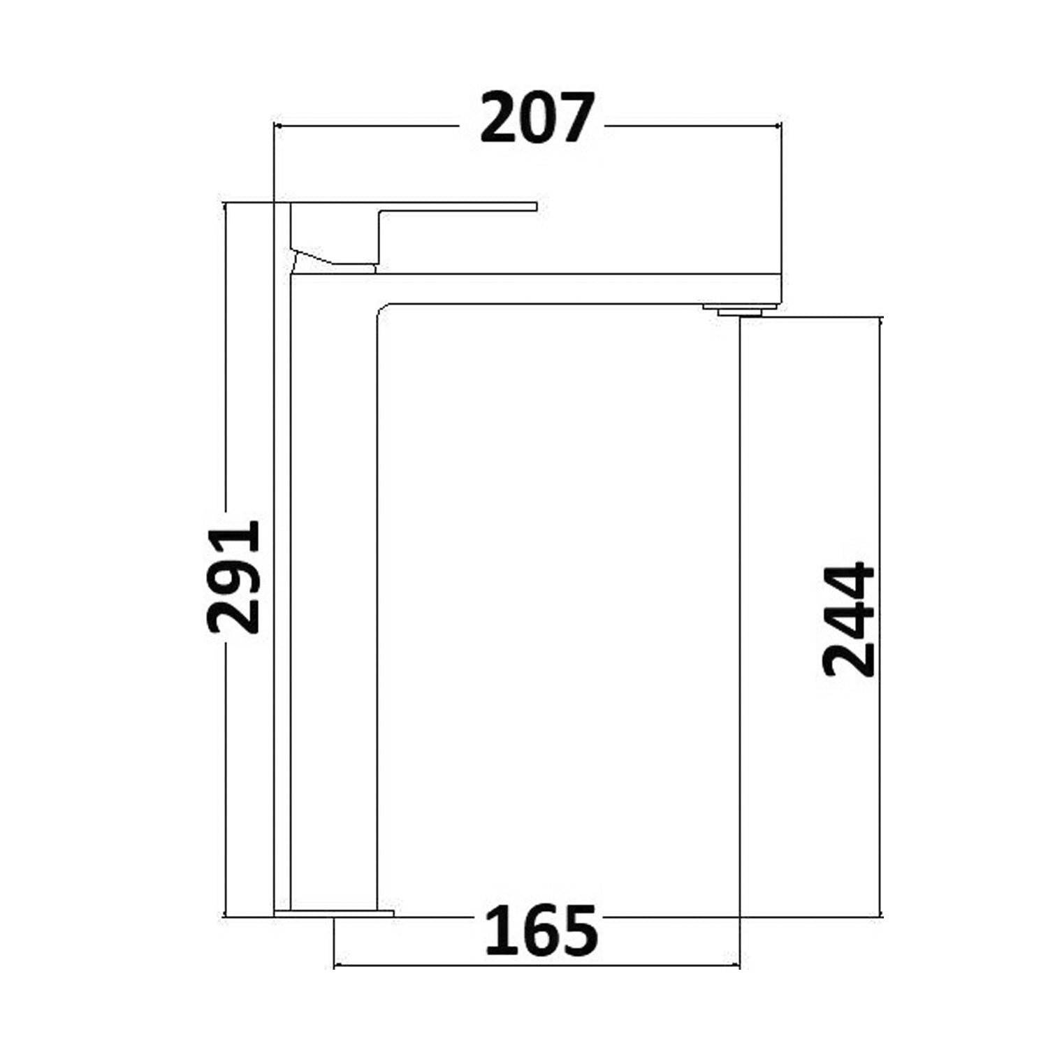 Composizione di miscelatori per lavabo alto