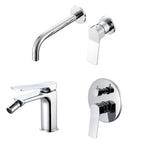Composizione di miscelatori per lavabo incasso