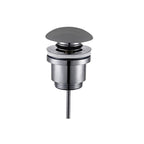 Piletta clic-clac universale con tappo in ceramica per lavabi Rubiflux - Grigio opaco