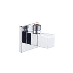 Rubinetto sottolavabo quadrato Rubiflux in ottone - Cromato
