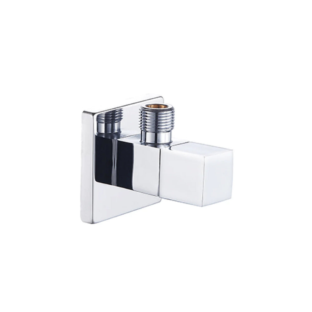 Rubinetto sottolavabo quadrato Rubiflux in ottone - Cromato