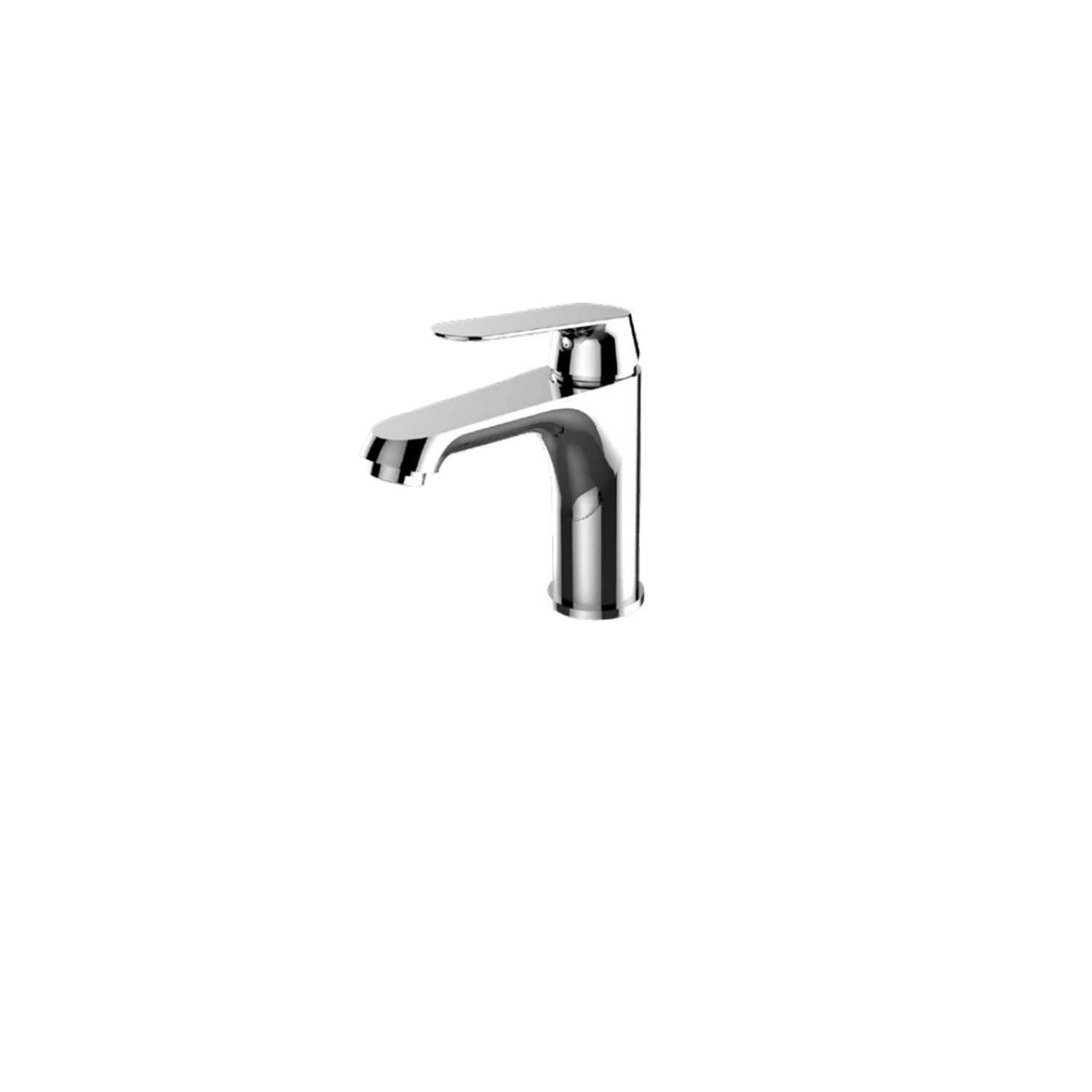 Miscelatore lavabo monocomando in ottone cromato con scarico pop-up serie Sky Keller Taps