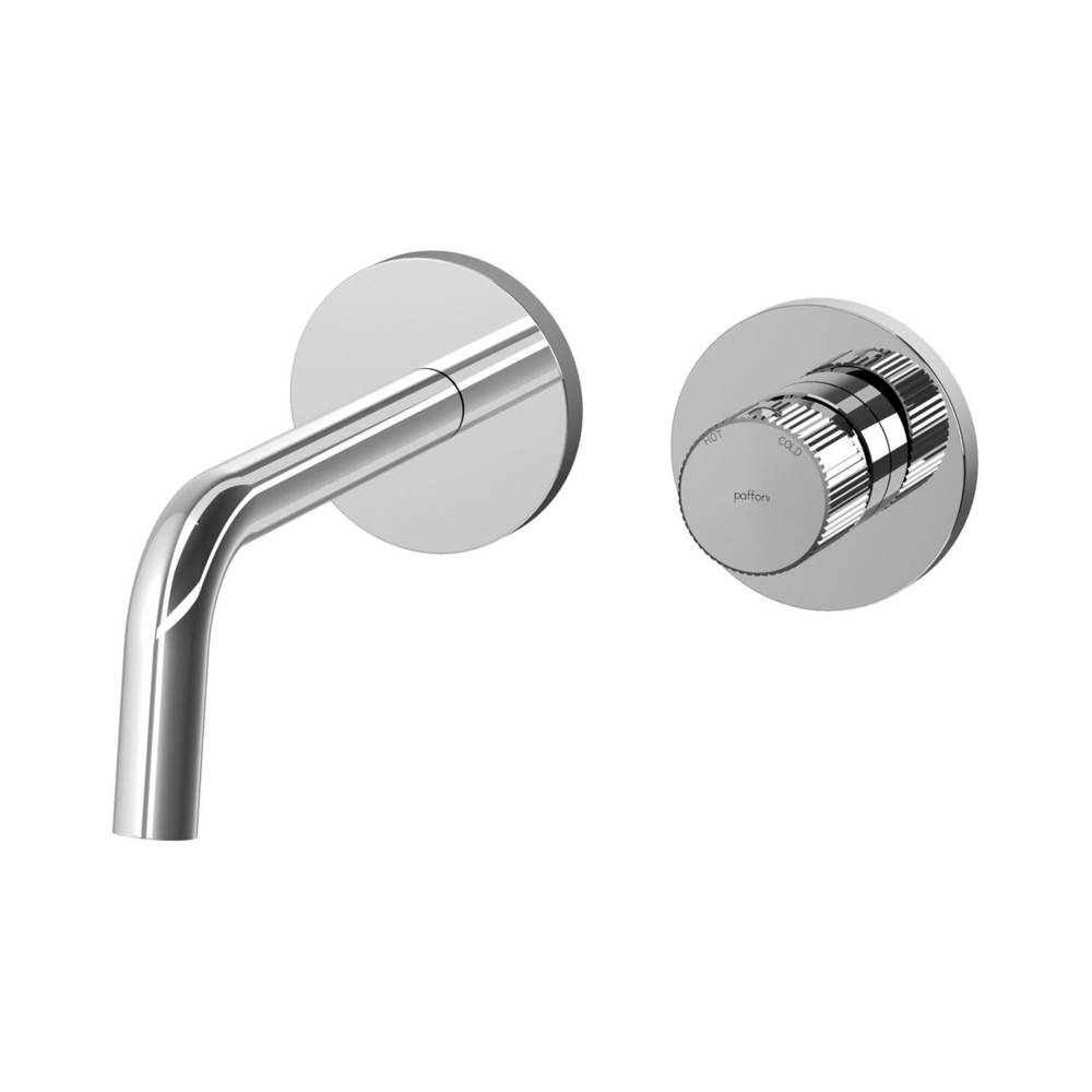 Miscelatore lavabo modello JO104CR70 incasso 2 fori 2 piastre e bocca mm 123 Cromo