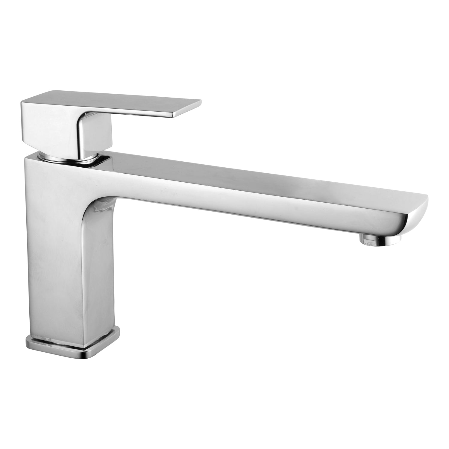 Miscelatore lavabo prolungato serie Nix in ottone cromato