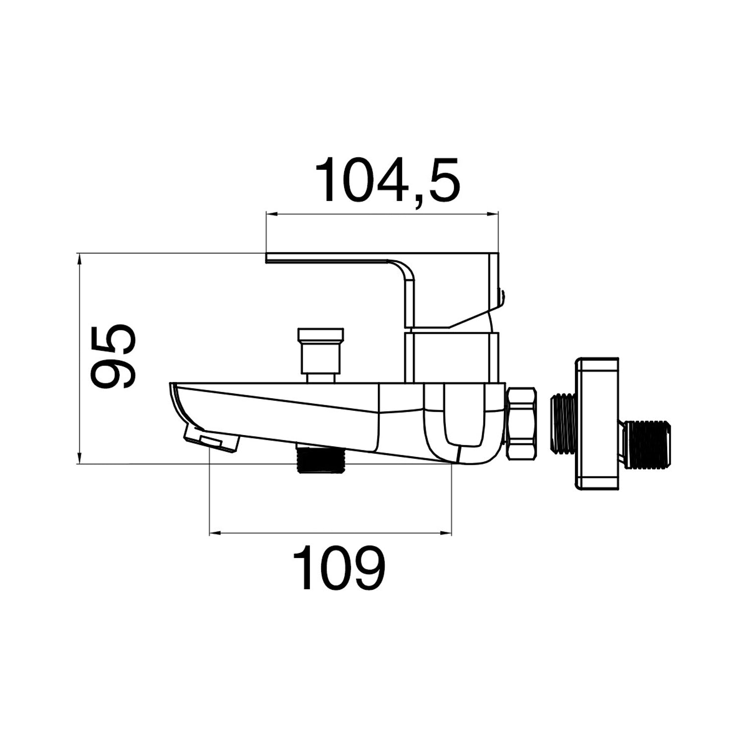 Composizione di miscelatori per lavabo