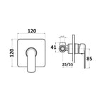 Composizione di miscelatori per lavabo alto