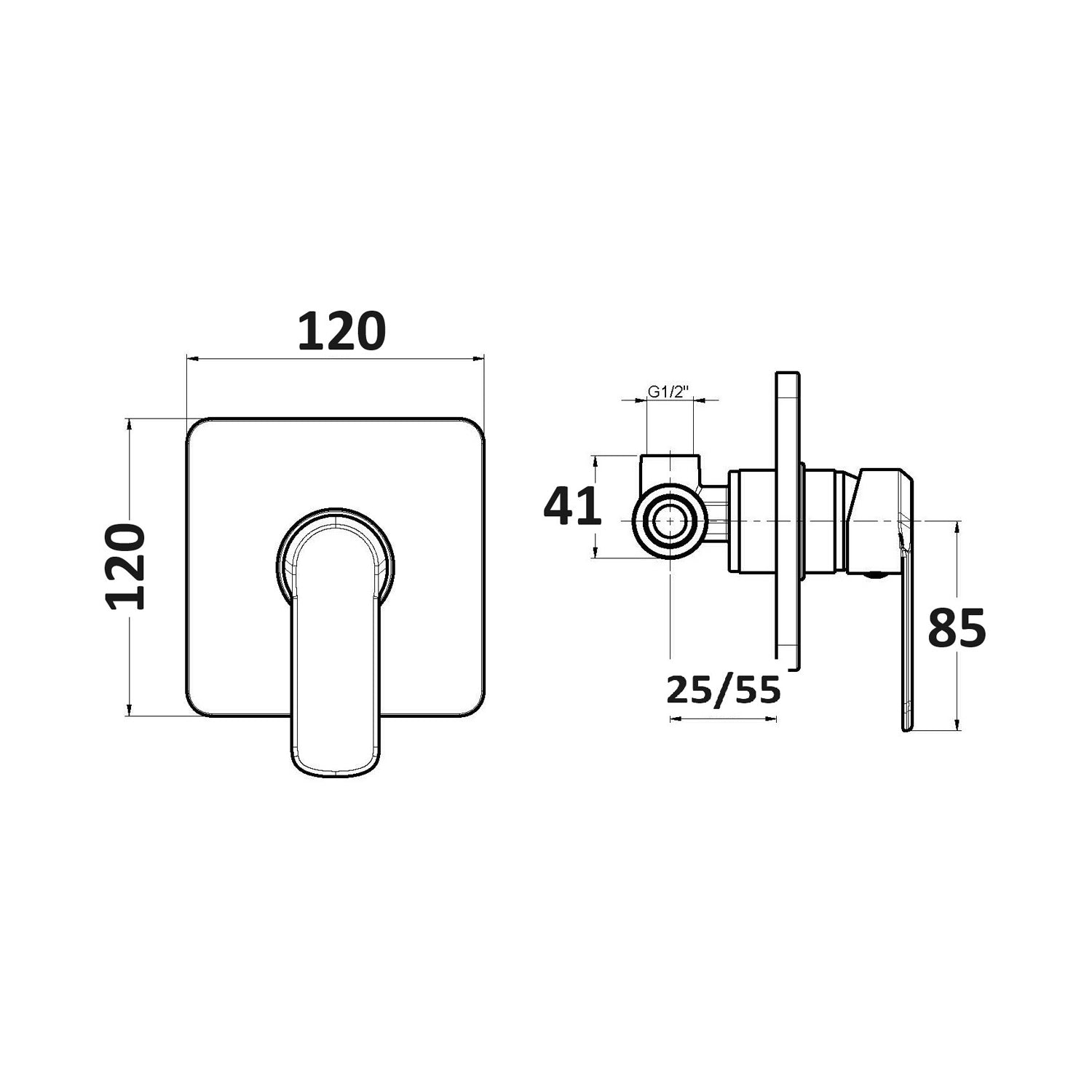 Composizione di miscelatori per lavabo alto