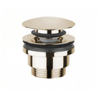Piletta click clack per lavabi con troppo pieno Paffoni Light Exclusive Edition versione White Gold